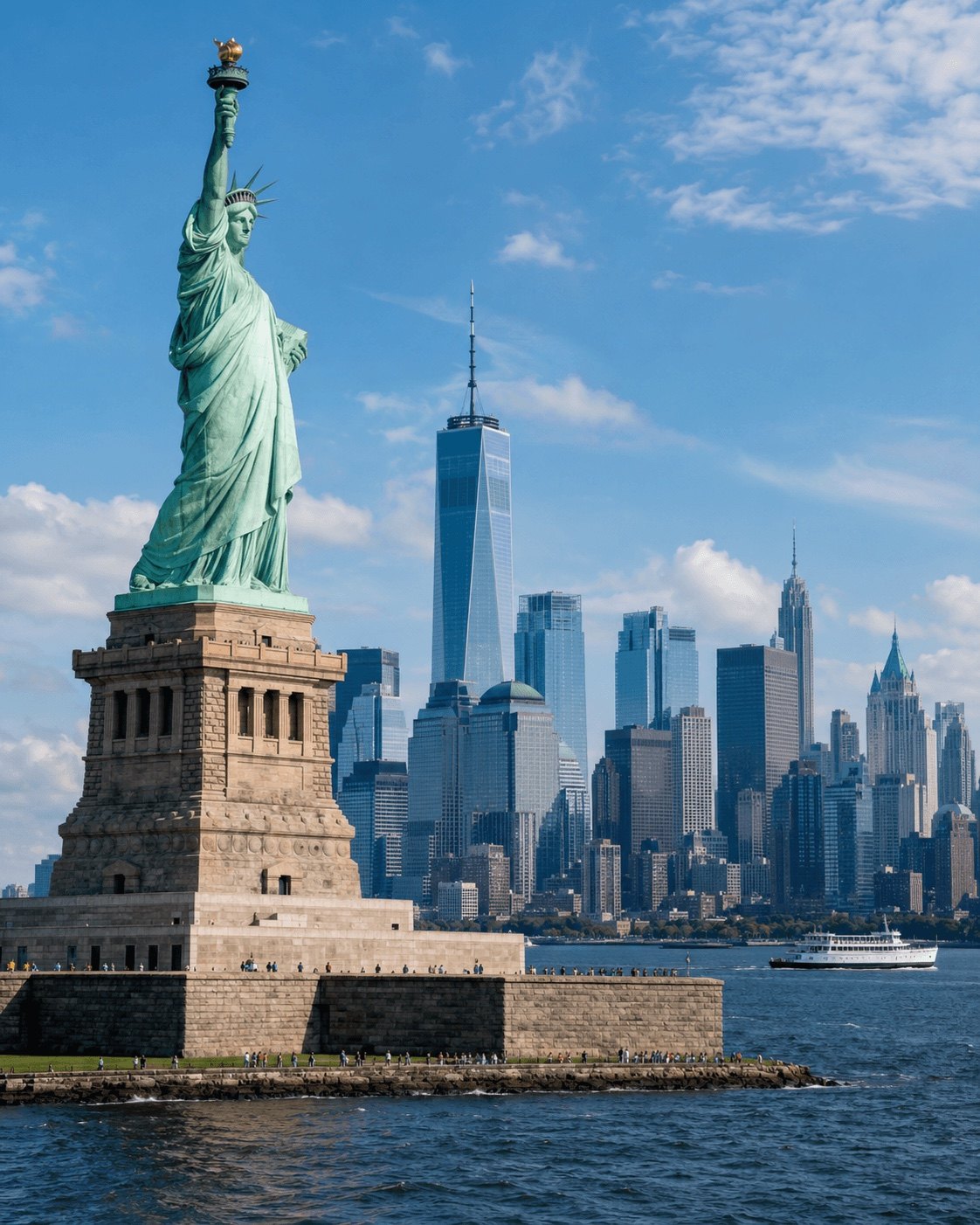 New York skyline and the Empire State Building